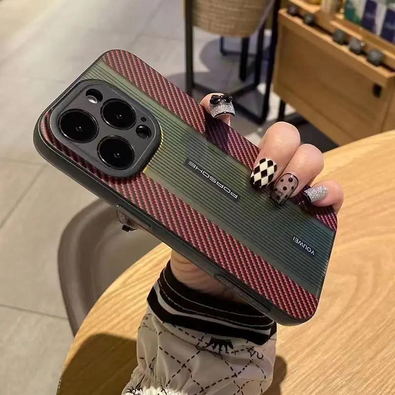 Case Carbon Fiber Luxury - para IPhone