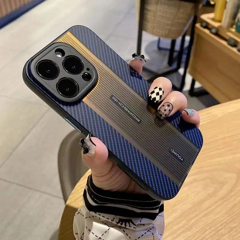 Case Carbon Fiber Luxury - para IPhone