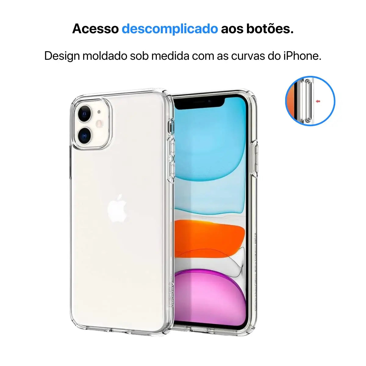 Capa Space Transparente IPhone 7G/ 8G/ Xs/XR/11/ 12/ 13/ 14Pro Max