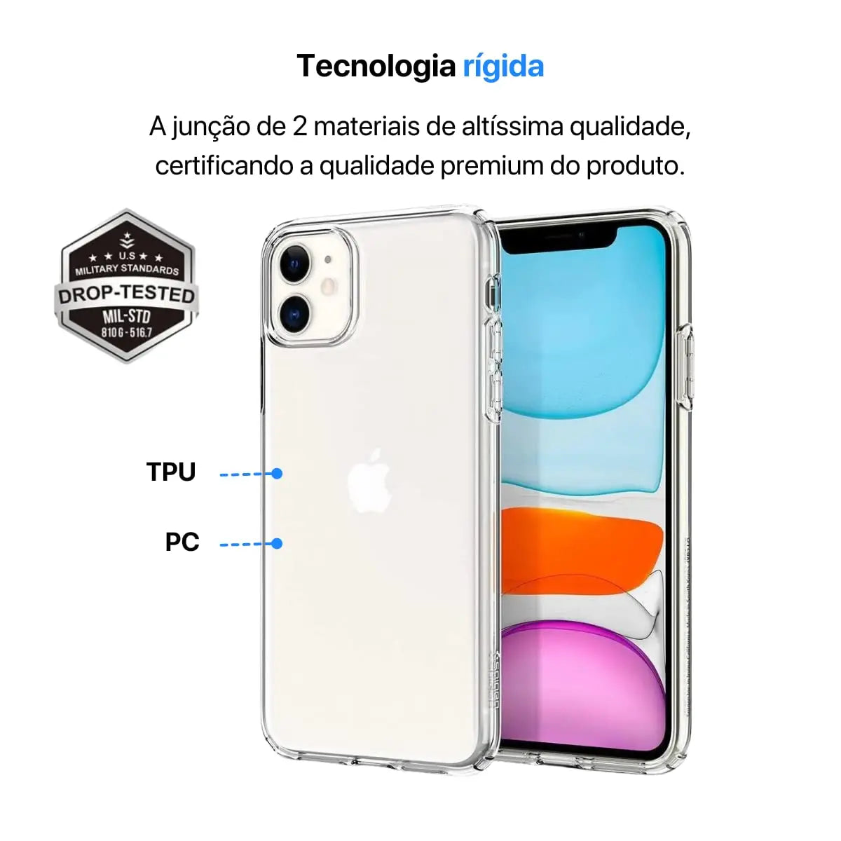 Capa Space Transparente IPhone 7G/ 8G/ Xs/XR/11/ 12/ 13/ 14Pro Max