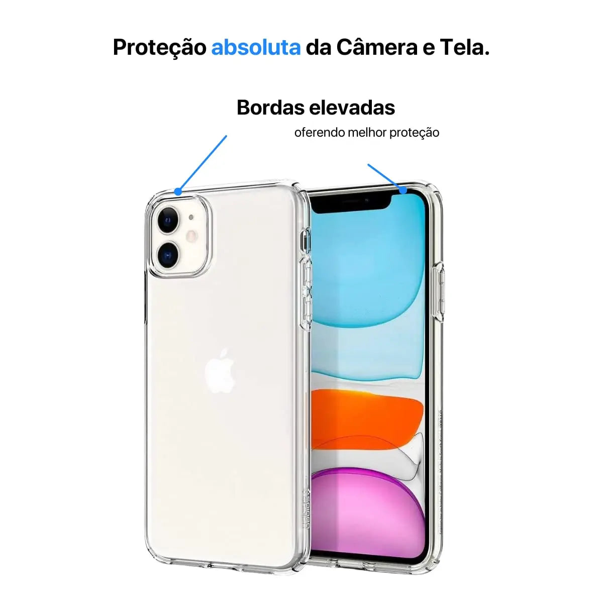 Capa Space Transparente IPhone 7G/ 8G/ Xs/XR/11/ 12/ 13/ 14Pro Max